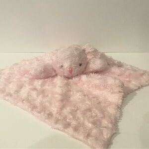 Nemcor Bunny Lovey Babys First Pink Plush Security Blanket Baby Cuddle Toy